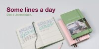 Some lines a day - Fünfjahresbuch, salbei