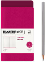 Jottbook Double A6 Berry/Port Red