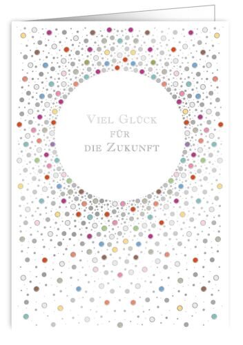 XL Karte Viel Glück für die Zukunft