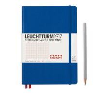 Notizbuch Medium A5 hardcover königsblau, dotted