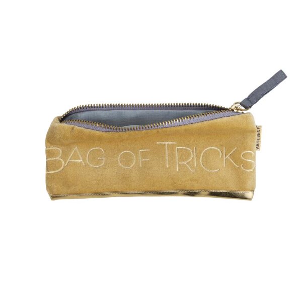 Etui Bag of Tricks, gelb, Baumwollsamt