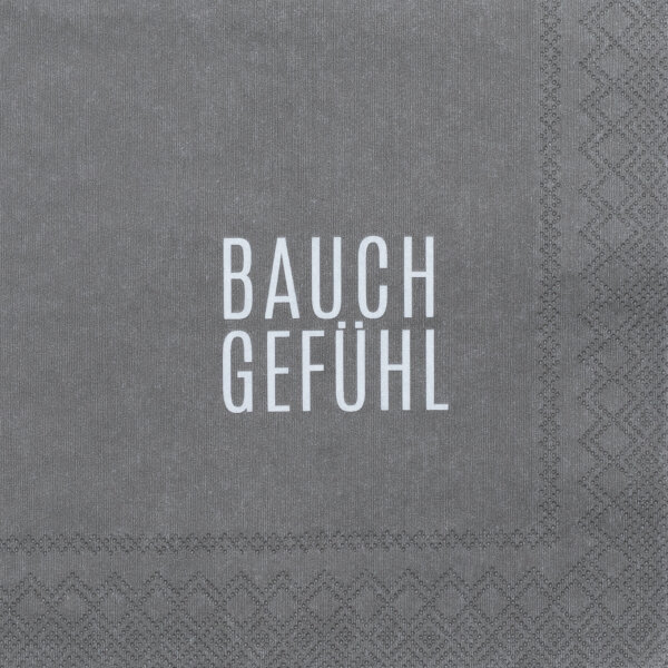 Cocktailserviette_ "BAUCHGEFÜHL"