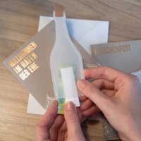 Flaschenpostkarte "Überraschung"