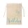 Geschenksack Baumwolle ORGANICS Happy Birthday blau