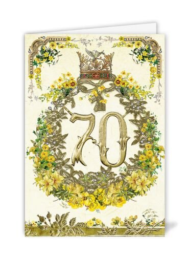 70. Geburtstag Karte