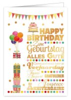 Happy Birthday Karte