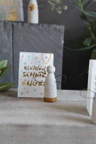 Kleine Beschützer Schutzengel gold