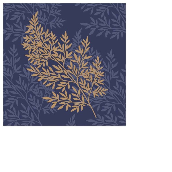 Cocktailservietten – Farn Indigo
