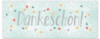 Grußkarte lang, Merci