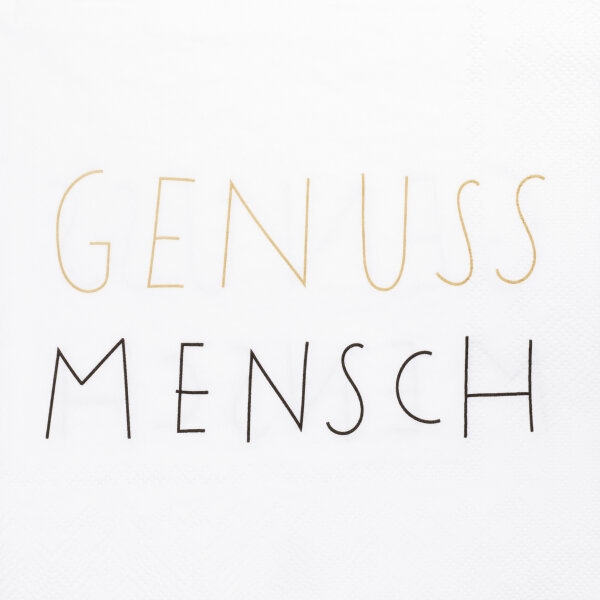 Serviette Genussmensch