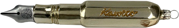 Kaweco Baumschmuck Glas gold
