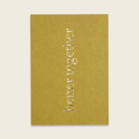Postkarte oliv mit Goldeffekten – better together