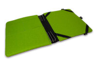 TB iPad Leder/Filz +3Klammern – grün