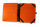 TB iPad Leder/Filz +3Klammern – orange