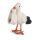 Storch mit Baby aus Filz