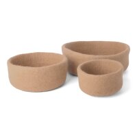 Filz Brotkorb beige M