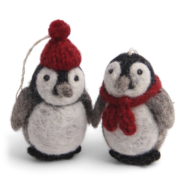 Christbaumschmuck aus Filz - Pinguine - 2er Set