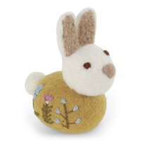 Filz sitzender Hase ocker