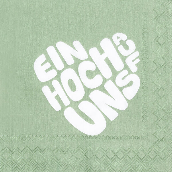 Cocktailservietten – Ein hoch auf uns