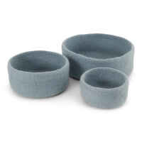 Filz Brotkorb blau M