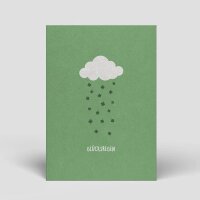 Postkarte Glücksregen