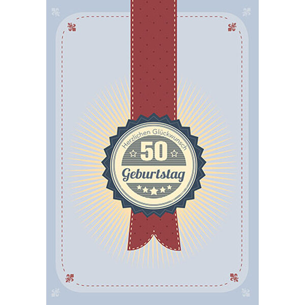 Geburtstagskarte 50
