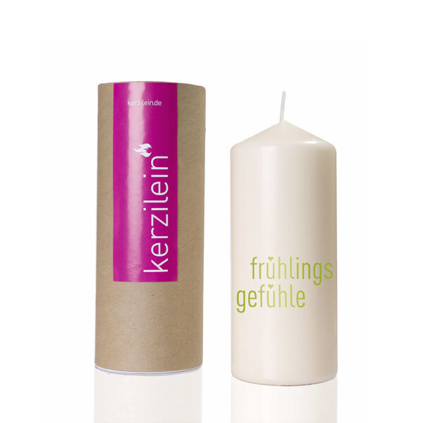 Kerzilein - Frühlingsgefühle grün