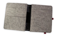 TB 20x25 Leder/Filz +3Klammern + Tablettasche