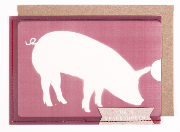 Scheinchen Schweinchen Karte – Fürs Sparschwein