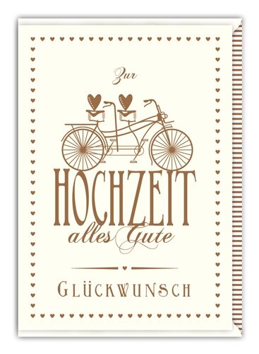 Zur Hochzeit alles Gute