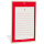 Magnetischer Notizblock rot (04)