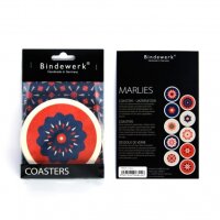 Untersetzer – Bierdeckel blau-rot