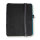 TB 21x28 Leder/Velours Schwarz_Türkis