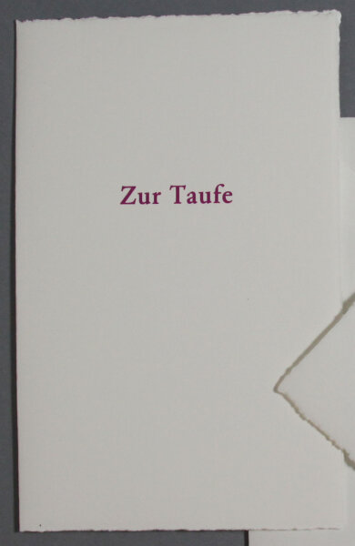 Karte Zur Taufe