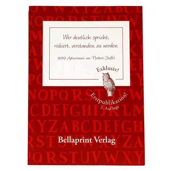 Bellaprint SpruchBuch rot