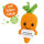 Emotional Support Veggies Häkelset - Karotte