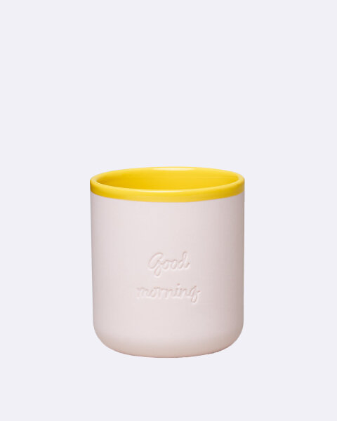 Tasse aus Porzellan - good morning