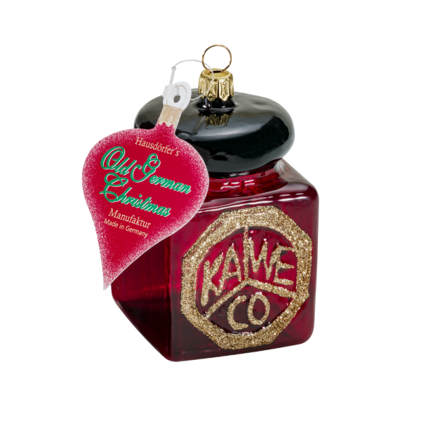 Kaweco Baumschmuck Glasflasche bordeaux