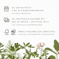 Notizblock lila Malve