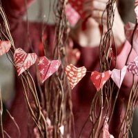Origami "heart bunting kit"