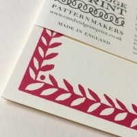 Postkarten mit pinken gemustertem Rand