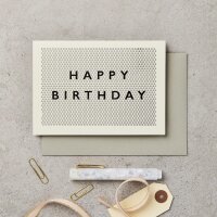 Klappkarte Geburtstag gepunktet
