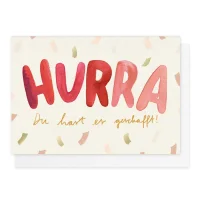 Klappkarte "Hurra"