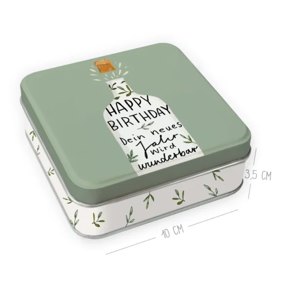 Geschenkdose "happy birthday dein neues Lebensjahr"