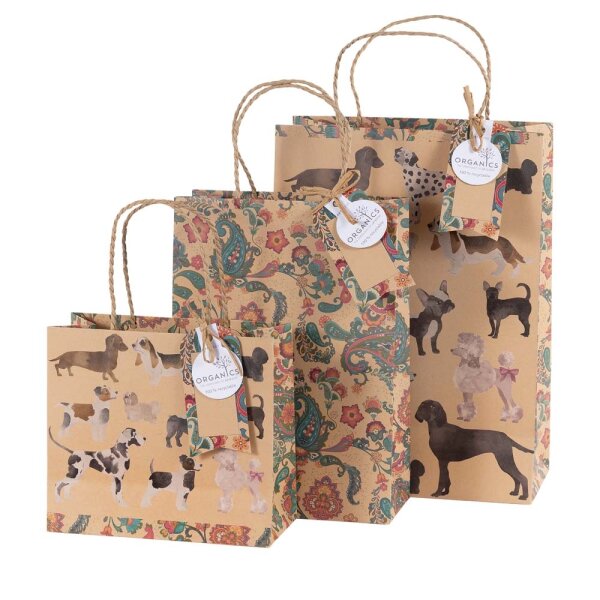 Geschenktaschen ORGANICS Hunde L