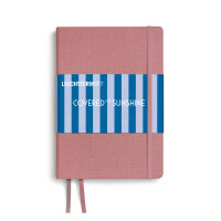 Notizbuch Leinen A5, Hardcover, Beach Rose, Dotted