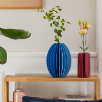Papiervase Yuki, blau