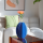 Papiervase Yuki, blau